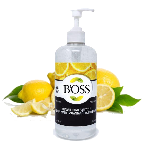 BiOSS Antiseptique pour les mains 500 ml - Citron - S.O.S Cartouches inc.