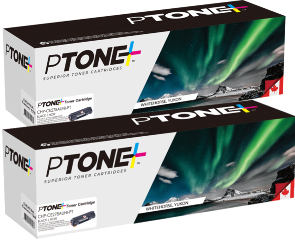 Ptone® – Cartouche toner 128 noire rendement standard paq.2 (3500B0012) – Qualité Supérieur. - S.O.S Cartouches inc.