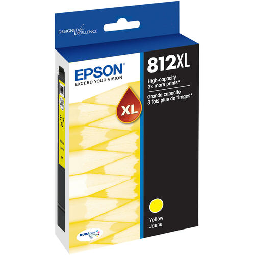 Epson® - 812XL yellow high yield ink cartridge (T812XL420)