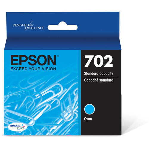 Epson® – Cartouche d'encre 702 cyan rendement standard (T702220) - S.O.S Cartouches inc.