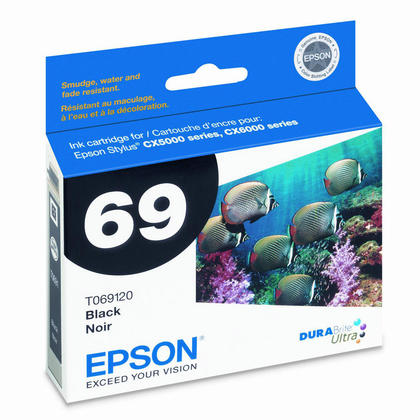 Epson® – Cartouche d'encre 69 noire rendement standard (T069120) - S.O.S Cartouches inc.