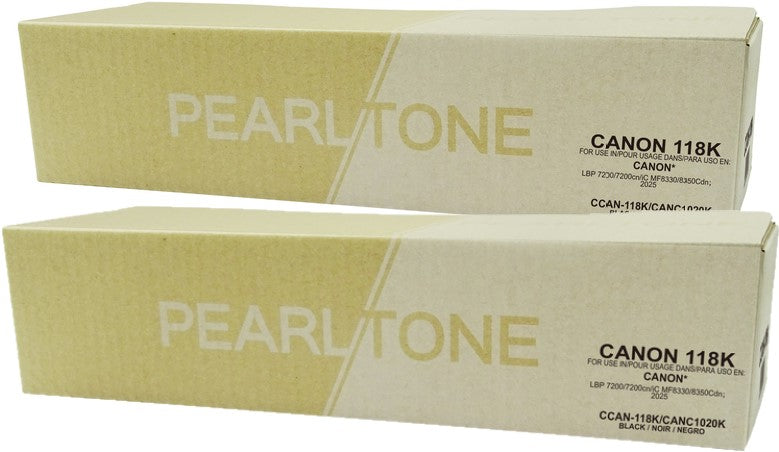 Pearltone® – Cartouche toner 118 noire rendement élevé paq.2 (C1182BK) – Modèle économique. - S.O.S Cartouches inc.