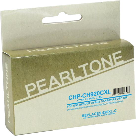 Pearltone® – Cartouche d'encre 920XL cyan rendement élevé (CD972AN) – Modèle économique. - S.O.S Cartouches inc.