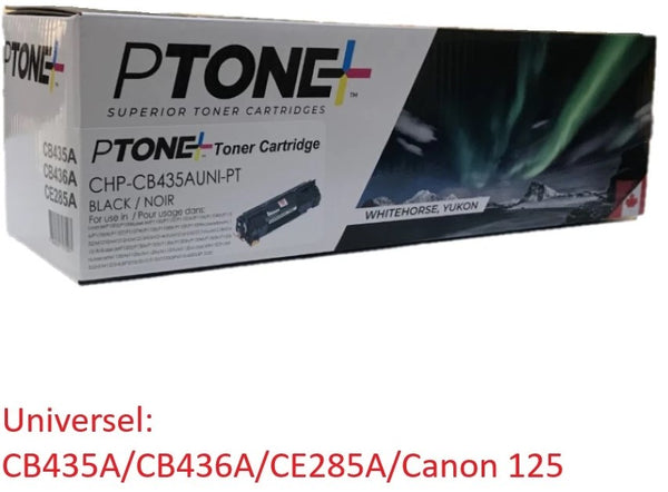 Ptone® – Cartouche toner 35A noire rendement standard (CB435A) – Qualité Supérieur. - S.O.S Cartouches inc.