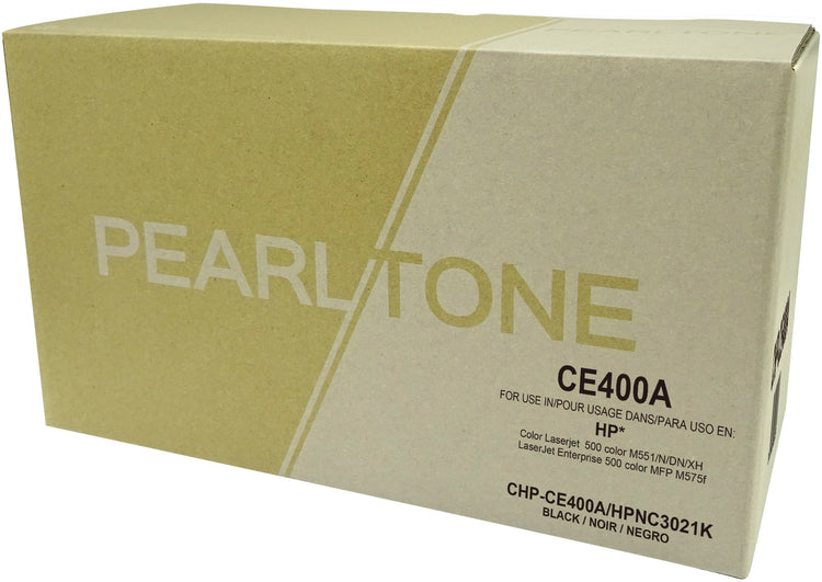 Pearltone® – Cartouche toner 507A noire rendement standard (CE400A) – Modèle économique. - S.O.S Cartouches inc.
