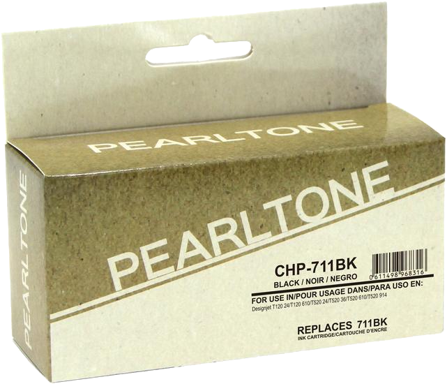 Pearltone® – Cartouche d'encre 711 noire rendement élevé (CZ133A) – Modèle économique. - S.O.S Cartouches inc.