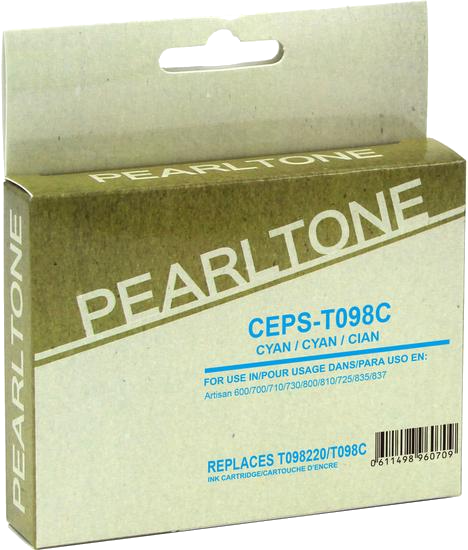 Pearltone® – Cartouche d'encre 98 (982) cyan rendement standard (T098220) – Modèle économique. - S.O.S Cartouches inc.