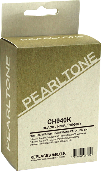 Pearltone® – Cartouche d'encre 940XL noire rendement élevé (C4906AN) – Modèle économique. - S.O.S Cartouches inc.