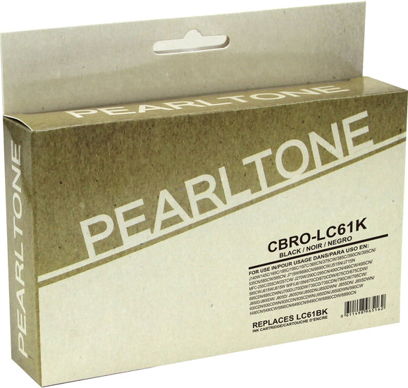 Pearltone® – Cartouche d'encre LC-61 noire rendement élevé (LC61BK) – Modèle économique. - S.O.S Cartouches inc.