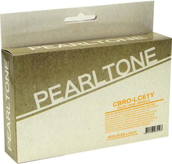 Pearltone® – Cartouche d'encre LC-61 jaune rendement élevé (LC61Y) – Modèle économique. - S.O.S Cartouches inc.