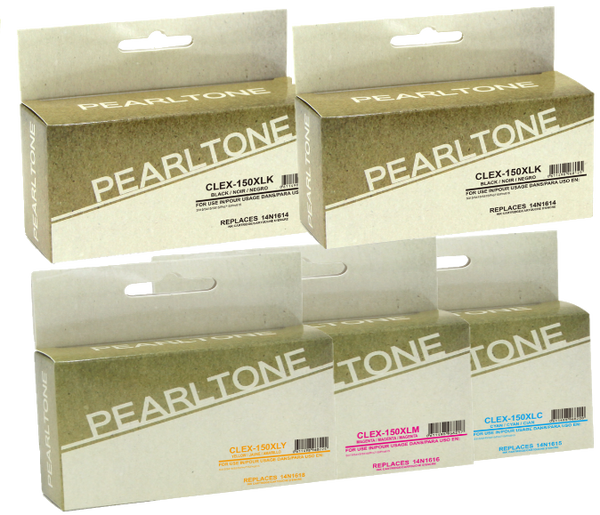 Pearltone® – Cartouche d'encre 150XL 2BK/C/M/Y rendement élevé paq.5 (150XLCL5) – Modèle économique. - S.O.S Cartouches inc.