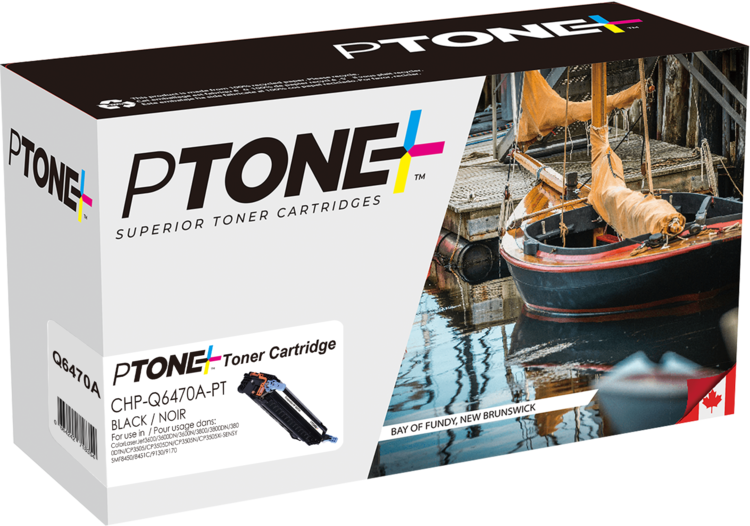 Ptone® – Cartouche toner 501A noire rendement standard (Q6470A ) – Qualité Supérieur. - S.O.S Cartouches inc.