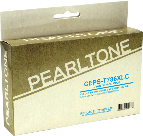 Pearltone® – Cartouche d'encre 786XL cyan rendement élevé (T786XL220) – Modèle économique. - S.O.S Cartouches inc.