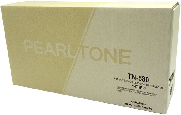 Pearltone® – Cartouche toner TN-580 noire rendement élevé (TN580BK) – Modèle économique. - S.O.S Cartouches inc.