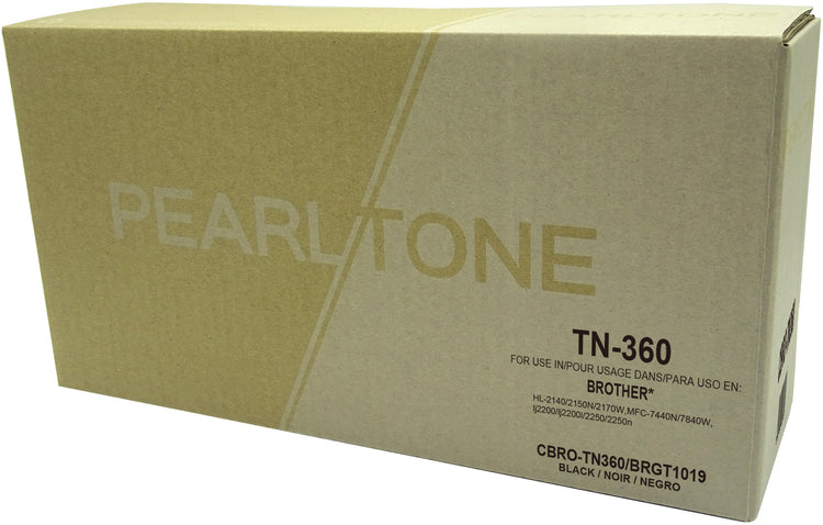 Pearltone® – Cartouche toner TN-360 noire rendement élevé paq.2 (TN360BK2) – Modèle économique. - S.O.S Cartouches inc.