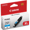 Canon® – Cartouche de toner CLI-251XL cyan haut rendement (6449B001) - S.O.S Cartouches inc.